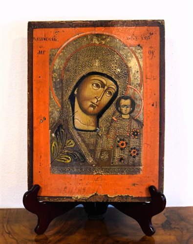 "Madonna di Kazan"  Antica Icona Russa